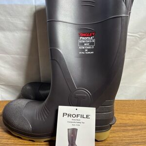 Tingley Profile Boots Mens  Sz 9 Black Safety Toe ASTM F2413-18 Work Rain Snow